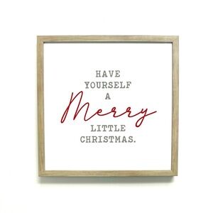 Merry Little Christmas Framed Wall Art